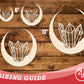 Unfinished Wood Crystal Moon Shape | JGrondz | DIY Craft Cutout | up to 46" DIY |