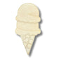 Unfinished Wood Etched Double Stack Ice Cream Shape | Paint By Line Crafts | up to 30" DIY