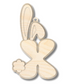 Unfinished Wood Layered Letter Bunny Tags| A-Z | 4 Piece | 6" Tall | 1/8" Wood | Wood Craft DIY