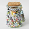 $#IT Happens Numbers Symbols and Letters DIY Bead Jar