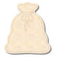 Unfinished Wood Etched Santa's Sack Shape | Paint By Line Crafts | up to 30" DIY