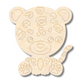 Unfinished Wood Etched Cheetah Shape | Paint By Line Crafts | up to 30" DIY