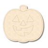 Unfinished Wood Etched Cute Jack o' Lantern Shape | Paint By Line Crafts | up to 30" DIY