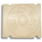 Unfinished Wood Etched Cute CD Shape | Paint By Line Crafts | up to 30" DIY