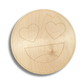 Unfinished Wood Etched Heart Eyes Shape | Paint By Line Crafts | up to 30" DIY