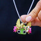 Handcrafted Wooden Bot Necklace, Keychain, or Mini Decor