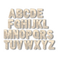 Unfinished Wood Layered Themed Letters | Wild Flowers | A-Z | 2 Piece | up to 24"