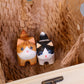 Hand-Carved Cat Painting Kit – Paint Two Cats, Create a Keychain