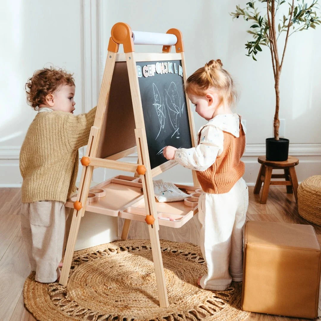 Tiny Land® Caramel Magnitales Easel for Kids