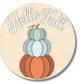 Unfinished Wood Hello Fall Pumpkins Door Sign Kit | Wood Craft Cutouts | 1/4" Thick |