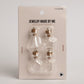 Mini Glass Potion Bottle Charms with Cork Set of 4 Clear Message in a Bottle for DIY Jewelry & Crafts