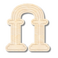 Unfinished Wood Etched Wedding Arch Shape | Paint By Line Crafts | up to 30" DIY