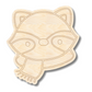 Unfinished Wood Etched Raccoon Head Shape | Paint By Line Crafts | up to 30" DIY