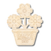 Unfinished Wood Etched Mother's Day Flowers Shape | Paint By Line Crafts | up to 30" DIY
