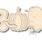 Unfinished Wood Boo Pumpkin Ghost Layered Sign | 3 Piece | Layered Boo Sign | up to 46" DIY