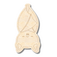 Unfinished Wood Etched Hanging Bat Shape | Paint By Line Crafts | up to 30" DIY