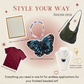Blue Butterfly Beaded Art Kit