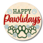 Unfinished Happy Pawlidays Door Sign Kit | Wood Craft Cutouts | 1/4" Thick |