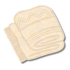 Unfinished Wood Etched Blanket Shape | Paint By Line Crafts | up to 30" DIY