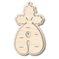 Unfinished Wood Layered Letter Carrot Tags | A-Z | 3 Piece | 6" Tall | 1/8" Wood | Wood Craft DIY