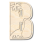 Unfinished Wood Layered Themed Letters | Dinosaur | A-Z | 2 Piece | up to 24"