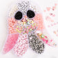 Pastel Pink Glow in the Dark Halloween Ghost Compartment Box DIY Letter Bead Box