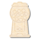 Unfinished Wood Etched Gumball Machine Shape | Paint By Line Crafts | up to 30" DIY