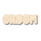 Unfinished Wood Etched Groom Shape | Paint By Line Crafts | up to 30" DIY