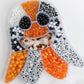 Halloween Ghost Orange and Black Letter DIY Bead Box