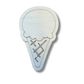 Unfinished Wood Etched Single Ice Cream Scoop Shape | Paint By Line Crafts | up to 30" DIY