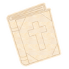Unfinished Wood Etched Religious Book Shape | Paint By Line Crafts | up to 30" DIY