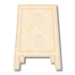 Unfinished Wood Etched Chalk Easel Shape | Paint By Line Crafts | up to 30" DIY