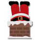 Unfinished Wood Santa Chimney Door Sign Kit | Wood Craft Cutouts | 1/4" Thick |