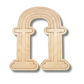 Unfinished Wood Etched Wedding Arch Shape | Paint By Line Crafts | up to 30" DIY