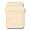Unfinished Wood Etched Apple Jam Shape | Paint By Line Crafts | up to 30" DIY