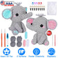 Elephant Crochet Kit Crochet Kit for Beginners DIY Knitting Supplies for Kids Adults 2 Types of Elephants