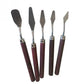 5-Pieces: Palette Steel Oil For Professional Stainless Knife Tool Painting Spatula