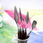 5-Pieces: Palette Steel Oil For Professional Stainless Knife Tool Painting Spatula