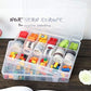 Clear Plastic Organizer Box with Dividers for Tools