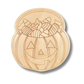 Unfinished Wood Etched Halloween Candy Bucket Shape | Paint By Line Crafts | up to 30" DIY
