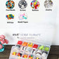 Clear Plastic Organizer Box with Dividers for Tools