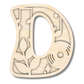 Unfinished Wood Layered Themed Letters | Groovy | A-Z | 2 Piece | up to 24"