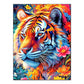 DIY Handmade Diamond Painting With Colorful Animals And Full Diamonds