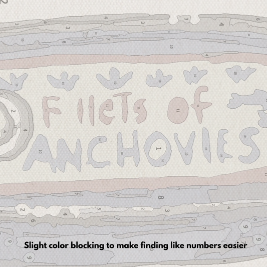 Anchovies - Paint by Numbers Kit