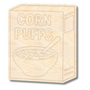 Unfinished Wood Etched Corn Puffs Shape | Paint By Line Crafts | up to 30" DIY