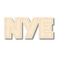 Unfinished Wood Etched NYE Shape | Paint By Line Crafts | up to 30" DIY
