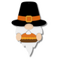 Unfinished Wood Layered Hanging Gnome Holding Pie| 2 Layers | up to 46"