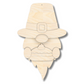 Unfinished Wood Layered Hanging Gnome Holding Pie| 2 Layers | up to 46"