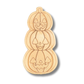 Unfinished Wood Etched Stacked Jack o 'Lantern  Shape | Paint By Line Crafts | up to 30" DIY
