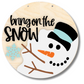 Unfinished Wood Bring On The Snow Door Sign Kit | Wood Craft Cutouts | 1/4" Thick |
